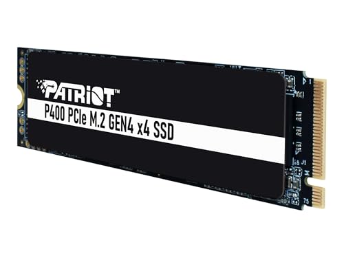 Patriot P400 1TB interne SSD - NVMe PCIe M.2 Gen4 x 4 - Solid State Drive -Lesen bis zu 7000MB/s, Schreiben bis zu 4800MB/s - P400P1TBM28H von Patriot Memory