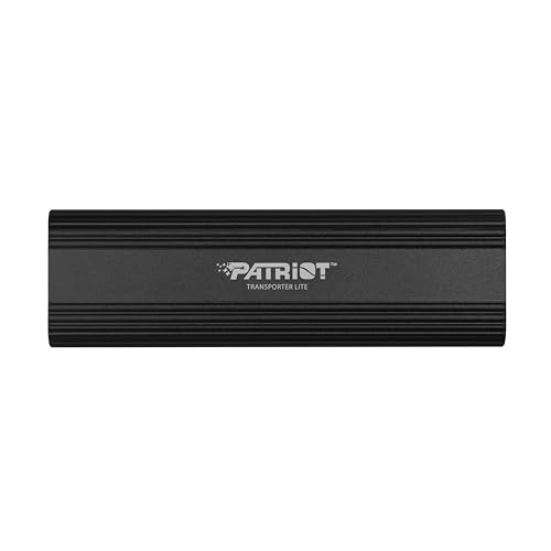 Patriot Transporter Lite 4TB Type-C USB 3.2 Gen 2 Externe tragbare SSD Schwarz - Sequentielles Lesen/Schreiben: Bis zu 1000 MB/s - Externe Solid State Drive - PTPL4TBPECB von Patriot Memory