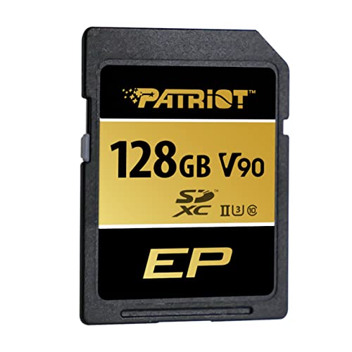 Patriot V90 SDXC UHS-II U3 Class 10 SD-Karte, 128 GB von Patriot Memory