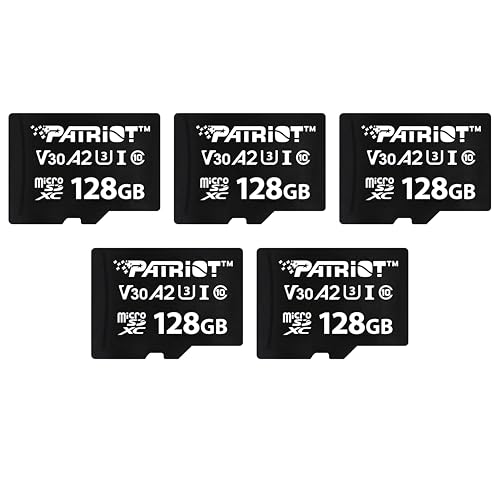 Patriot VX-Serie 128 GB Micro SDXC V30 A2 UHS-I U3 4K UHD Speicherkarte 5er Pack - PSF128GVX32MCX5 Patriot VX-Serie 128 GB Micro SDXC V30 A2 UHS-I U3 4K UHD Speicherkarte 5er Pack - PSF128GVX32MCX5 von Patriot Memory