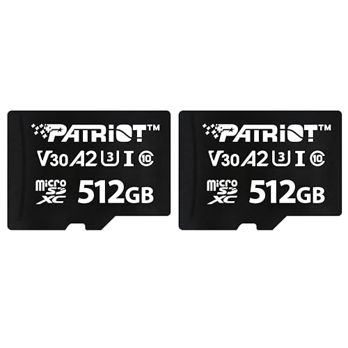 Patriot VX-Serie 512 GB Micro SDXC V30 A2 UHS-I U3 4K UHD Speicherkarte 2er Pack - PSF512GVX32MCX2 Patriot VX-Serie 512 GB Micro SDXC V30 A2 UHS-I U3 4K UHD Speicherkarte 2er Pack - PSF512GVX32MCX2 von Patriot Memory