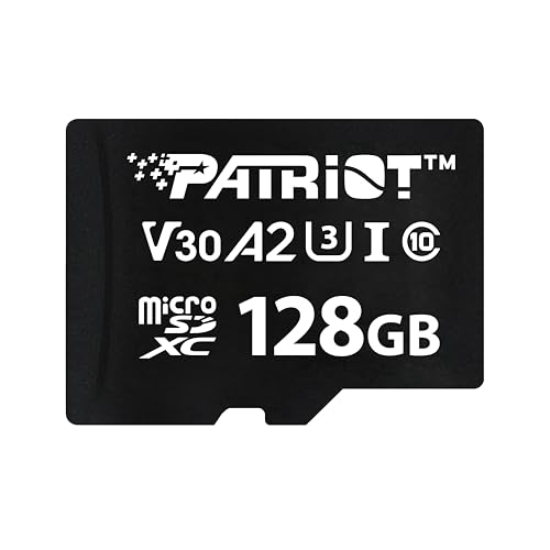 Patriot VX Series 128GB Micro SDXC V30 A2 UHS-I U3 4K UHD Speicherkarte - PSF128GVX32MCX von Patriot Memory