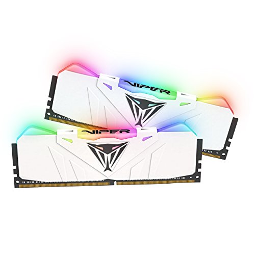 Patriot Viper Gaming RGB 16GB DDR4 2666 MHz Arbeitsspeicher Dual Module Kit (16 GB, 2 x 8 GB, DDR4, 2666 MHz, 288-pin DIMM) PVR416G320C6KW - weiß von Patriot