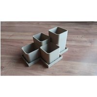 Tiered Pflanzer | Pflanzer-Box Boxen Große Sukkulenten Stufenlierte Indoor-Pflanzer Blumenpflanzer Geschenk von Patriot3dPrinting