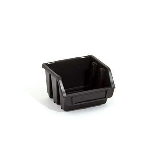 Patrol Group ERG1CZAPG001 1 x Ergo S Sortierkisten Stapelkasten, schwarz, 116 x 112 x 75 mm von Patrol Group
