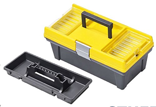 Patrol Group SKR12SPSCARZOLPG001 Werkzeugkoffer Werkzeugkasten Toolbox Werkzeugbox Angelkiste Semi-Profi 12 Zoll, gelb von Patrol Group