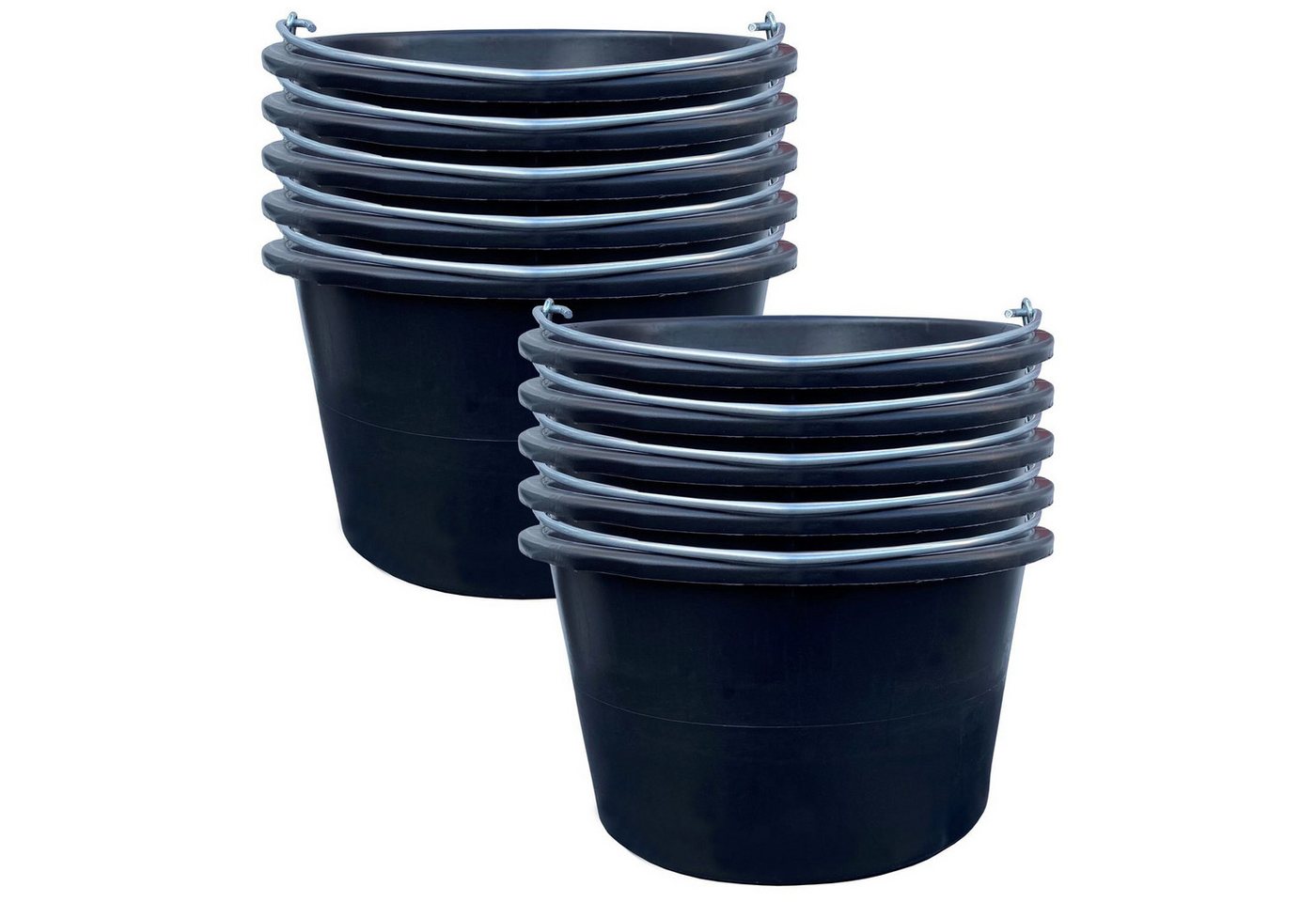 Patrol Mörtelkübel 10x Mörtelkasten 40L Schwarz Bau Mörtelkübel Pflanzwanne Tuppen Zement Patrol Mörtelkübel 10x Mörtelkasten 40L Schwarz Bau Mörtelkübel Pflanzwanne Tuppen Zement von Patrol