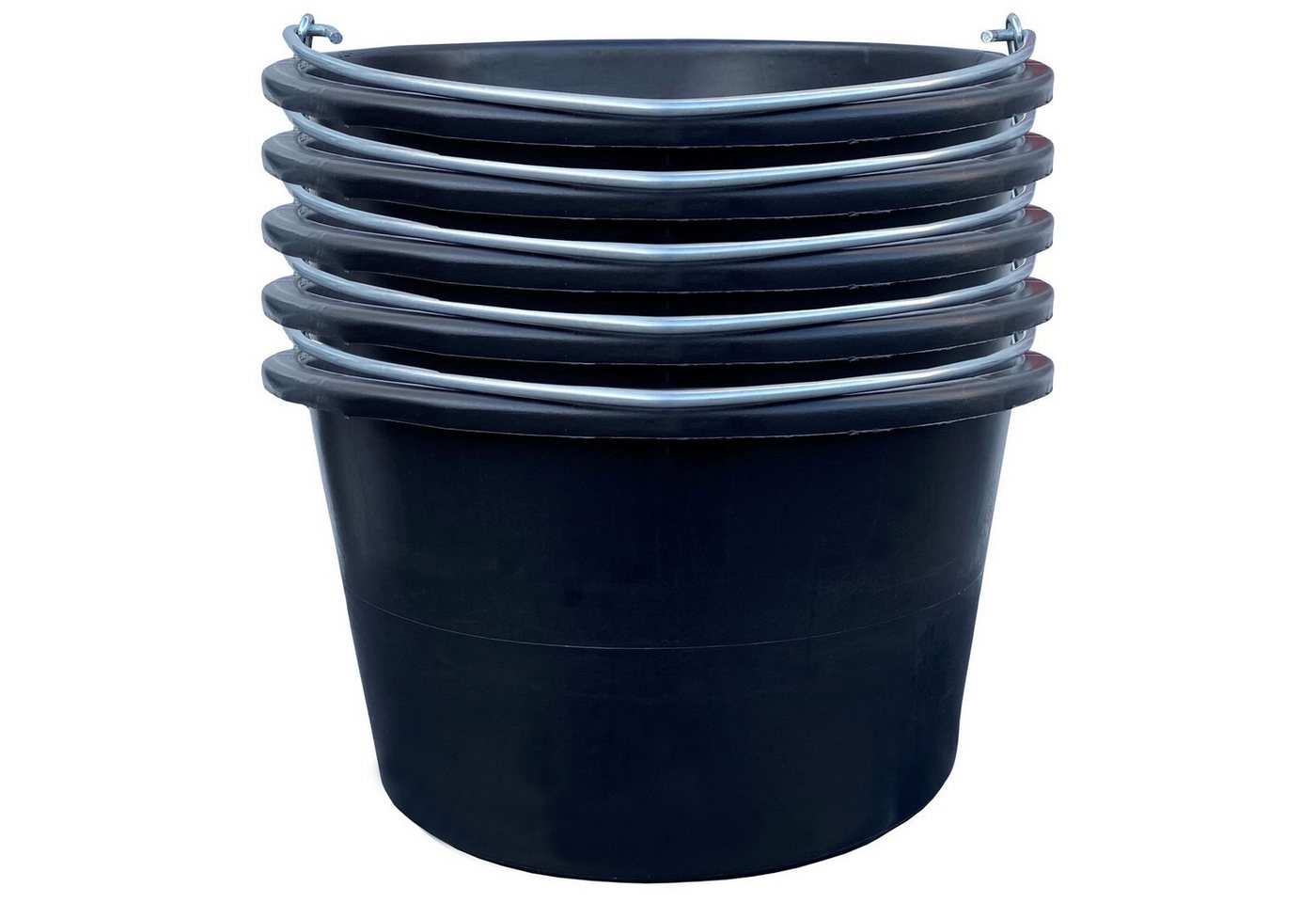 Patrol Mörtelkübel 5x Mörtelkasten 40L Schwarz Bau Mörtelkübel Pflanzwannen Tuppen Zement Patrol Mörtelkübel 5x Mörtelkasten 40L Schwarz Bau Mörtelkübel Pflanzwannen Tuppen Zement von Patrol