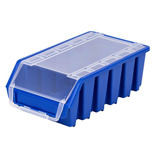 Stapelbox Stapelkiste Sortierbox Ergobox mit Deckel Gr. 2L blauLager von Patrol