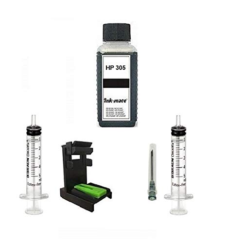 Nachfüllset Black für HP 305, 305 XL Schwarz Tintenpatronen - 100 ml Refill-Tinte Black, mit Adapter, Zubehör, Befüll-Anleitung Nachfüllset Black für HP 305, 305 XL Schwarz Tintenpatronen - 100 ml Refill-Tinte Black, mit Adapter, Zubehör, Befüll-Anleitung von Patronenprofis