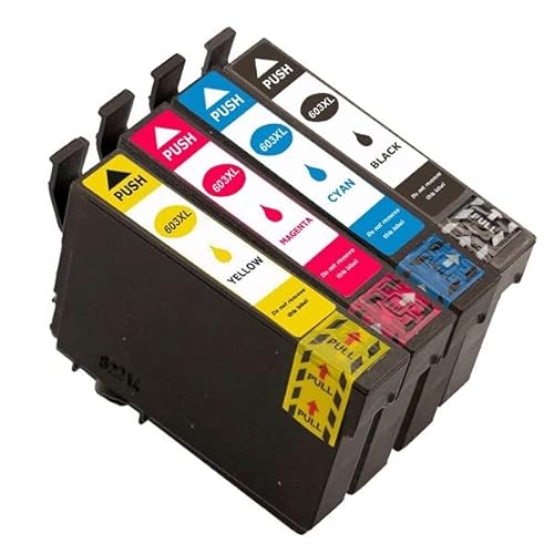 Patronenprofis 1 Set = 4 kompatible Druckerpatronen E 603 XL für Expression Home XP- 2100 2105 3100 3105 3150 3155 4100 4105 4150 4155 Workforce WF- 2810 2820 2830 2835 2840 2850 2870 von Patronenprofis
