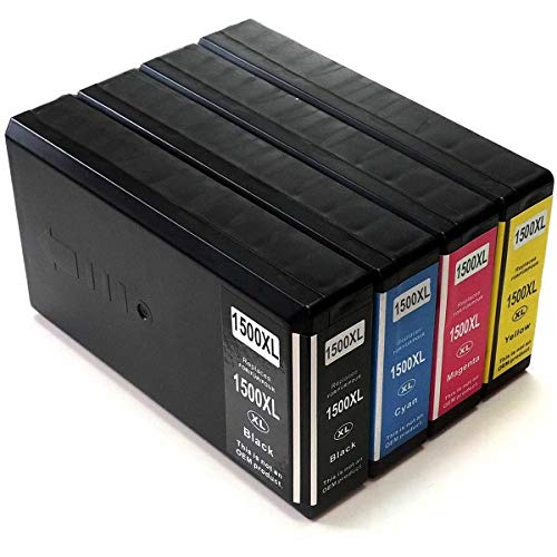 Patronenprofis Druckerpatronen-Set kompatibel mit Canon PGI-1500 Black, Cyan, Magenta, Yellow - 4 Tintenpatronen in XL Füllmenge für Maxify MB 2050, 2150, 2155, 2350, 2750, 2755 von Patronenprofis