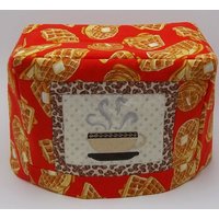 Kaffee & Waffeln Toasterabdeckung - Gesteppter 2-Scheiben-Toaster, Gemütlich, Frühstücksküche, Passend Für Toaster Der Größe 26 cm X 20 15 von PatsysPatchwork
