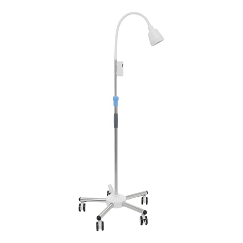 21W 360 Rotation LED chirurgische Prüfungsleuchte Bodenplan,Höhe 1.3-1.6m Mobile Chirurgische Medizinische Untersuchung Lichtlampe,Weiß Licht Untersuchungsleuchte von PattenlLevi