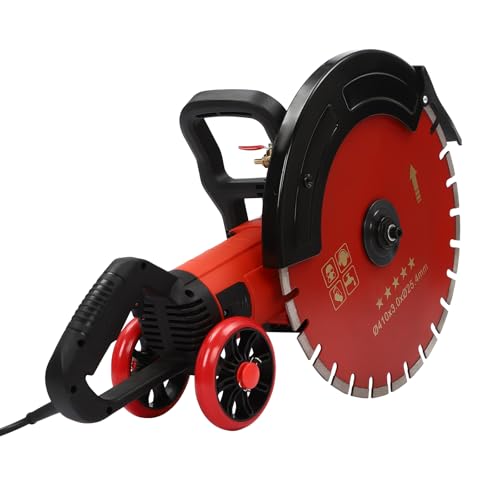 4000W Elektrische Betonsäge 3000RPM Elektrisch Betonsäge Trennschneider Pflasterschneider Sägeblatt Mauernutfräse für Stein, Ziegel, Holz (Sägeblatt 16 Zoll) von PattenlLevi