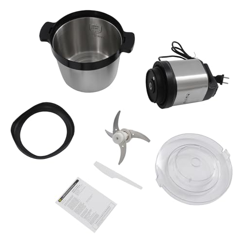 Elektrische Küchenhäcksler 6.5L Multi-Zerkleinerer 3 Gänge Zerkleinerer Elektrisch Mini Multi Universalzerkleinerer f. Gemüse, Obst & Fleisch von PattenlLevi