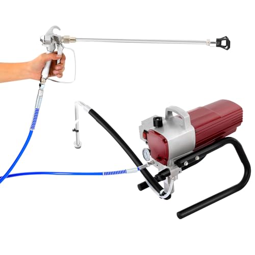 Elektrisches Farbsprühsystem 1800W,Verstellbarer Druck,Elektro Sprühgerät/Male Düse 517 Airless Farbsprühsystem für Nicht-granularen und fließfähigen Flüssigkeiten Elektrisches Farbsprühsystem 1800W,Verstellbarer Druck,Elektro Sprühgerät/Male Düse 517 Airless Farbsprühsystem für Nicht-granularen und fließfähigen Flüssigkeiten von PattenlLevi
