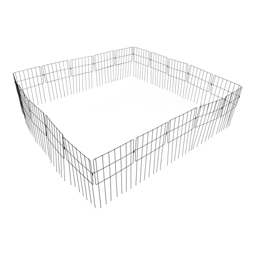 Gartenzaun Total 0.43x9 m,30 Stücke Metall Steckzaun,35 mm Drahtdurchmesser Tier Barriere Fechten, Haustier Zaun Eisen Metalldraht Panel Grenze für Kaninchen, Hof, Patio Gartenzaun Total 0.43x9 m,30 Stücke Metall Steckzaun,35 mm Drahtdurchmesser Tier Barriere Fechten, Haustier Zaun Eisen Metalldraht Panel Grenze für Kaninchen, Hof, Patio von PattenlLevi