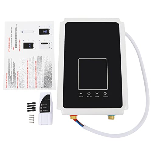 Instant Warmwasserbereiter 6500W Tankless Warmwasserspeicher mit Fernbedienung und LED-Temperaturanzeige Elektronischer Durchlauferhitzer Instant Klein Durchlauferhitzer für Küche Instant Warmwasserbereiter 6500W Tankless Warmwasserspeicher mit Fernbedienung und LED-Temperaturanzeige Elektronischer Durchlauferhitzer Instant Klein Durchlauferhitzer für Küche von PattenlLevi