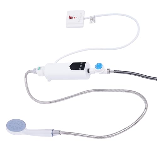 PattenlLevi Mini Elektrische Durchlauferhitzer 220V 5500W mit LED-Anzeige Elektrisch Warmwasserbereiter Intelligentes Thermostat Wassererhitzer von PattenlLevi