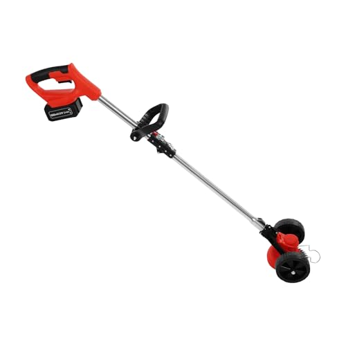 Rasentrimmer Mit Akku Für Rasentrimmer 800W, Schnurloser Unkrauttrimmer mit 2 x 1500mAh Batterie, Einstellbarer Teleskop-Führungshol 120-151cm, Motorkopf neigbar90° Rasentrimmer Mit Akku Für Rasentrimmer 800W, Schnurloser Unkrauttrimmer mit 2 x 1500mAh Batterie, Einstellbarer Teleskop-Führungshol 120-151cm, Motorkopf neigbar90° von PattenlLevi