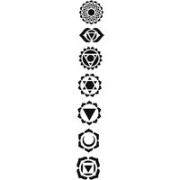 Chakra Wiederverwendbare Schablone von Patternsofplenty