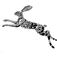 Kaninchen Hase Wiederverwendbare Schablone von Patternsofplenty