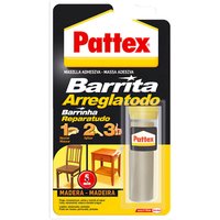 Pattex Arreglatodo-Stift, Zweikomponenten-Spezial-Holzkitt, Klebe- und Reparaturpaste, Epoxidharz, überstreichbar und schleifbar für verschiedene Pattex Arreglatodo-Stift, Zweikomponenten-Spezial-Holzkitt, Klebe- und Reparaturpaste, Epoxidharz, überstreichbar und schleifbar für verschiedene von Pattex