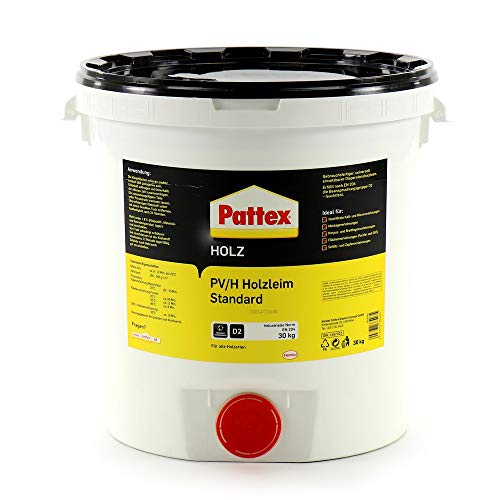 PATTEX 1487022 PV/H Standard Holzleim D2 30 kg, Weiß von Pattex