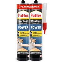 PATTEX Montagekleber »Power«, weiß, 2 x 370 g - weiss von Pattex