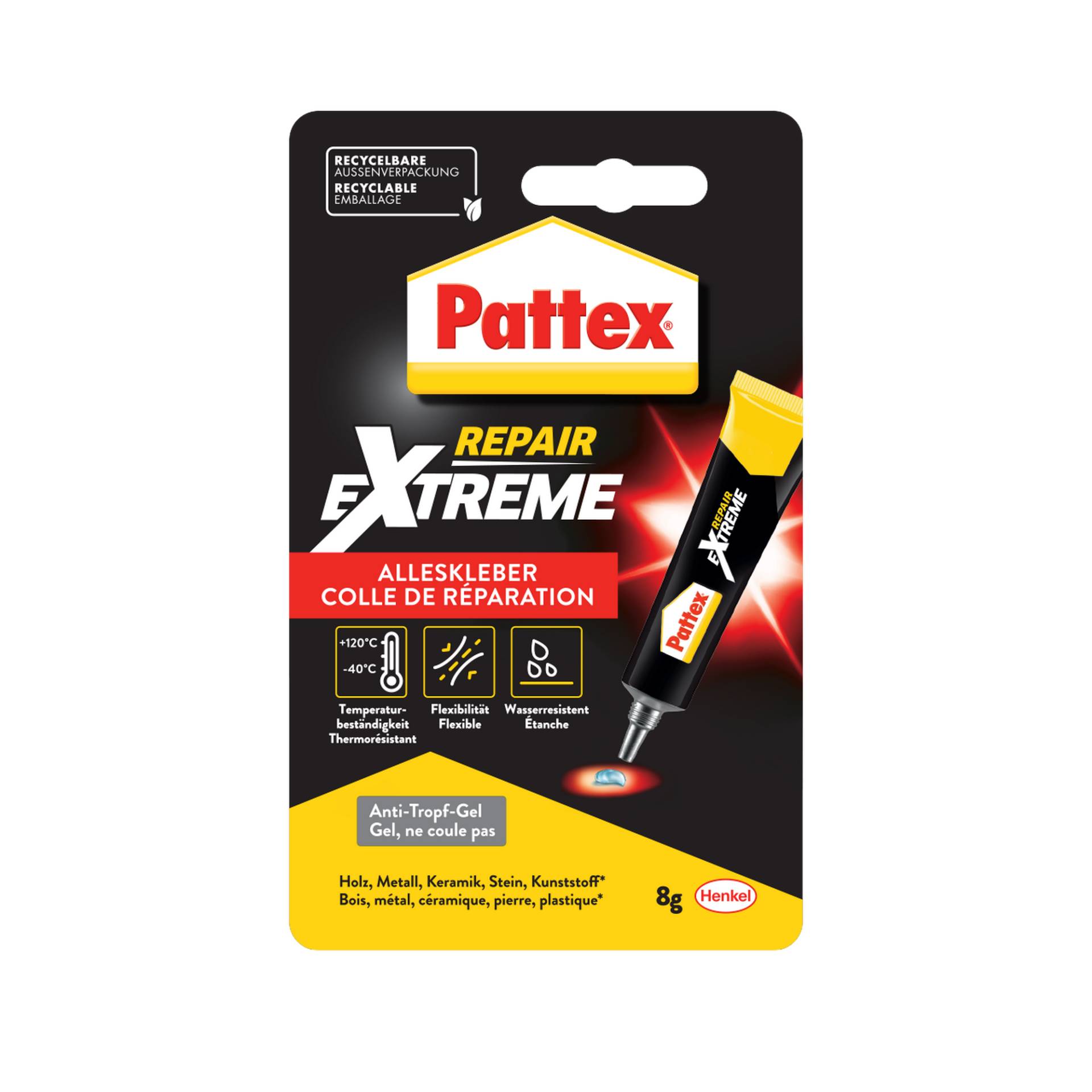 Pattex Alleskleber 'Repair Extreme' transparent 8 g Pattex Alleskleber 'Repair Extreme' transparent 8 g von Pattex