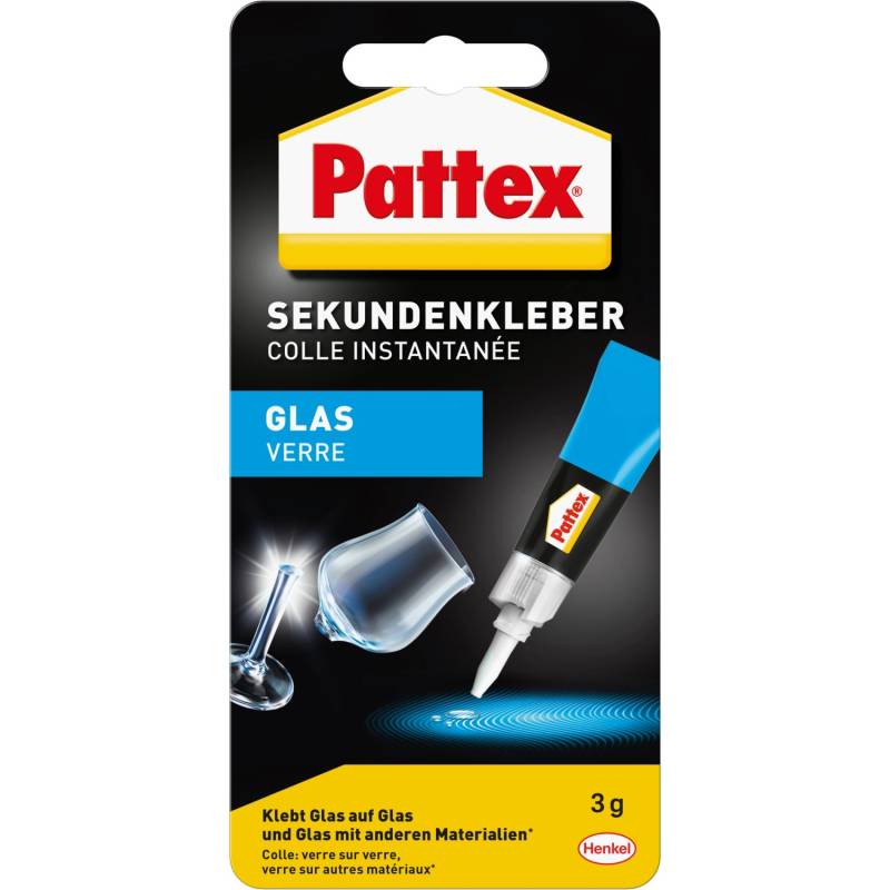 Pattex Flüssigkleber Sekundenkleber Glas Flüssig transparent trocknend 3g von Pattex