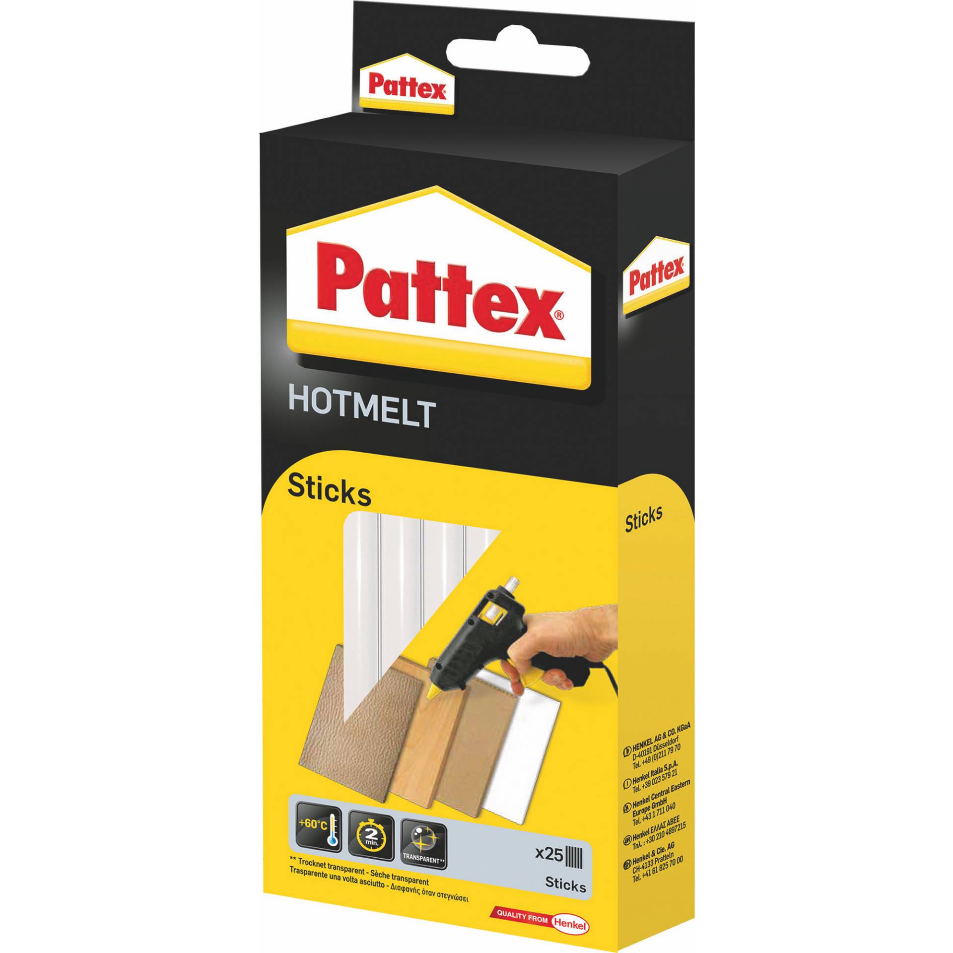 Pattex Heißklebesticks 'Hotmelt' transparent 25 Stück Pattex Heißklebesticks 'Hotmelt' transparent 25 Stück von Pattex