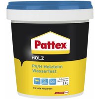 Pattex - Holzleim wasserfest Leim D3 mit hoher Wasserbeständigkeit - Holzkleber extra stark für alle Holzarten - Holzleim für Treppen, Fenster und von Pattex