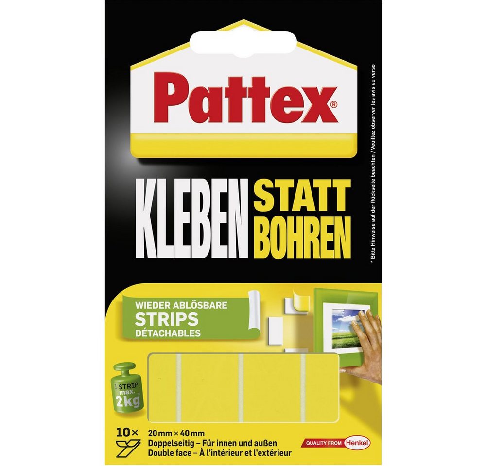 Pattex Klebeband Pattex PXMS1 PXMS1 Doppelseitiges Klebeband (L x B) 40 mm x 20 mm 10 (PXMS1) von Pattex