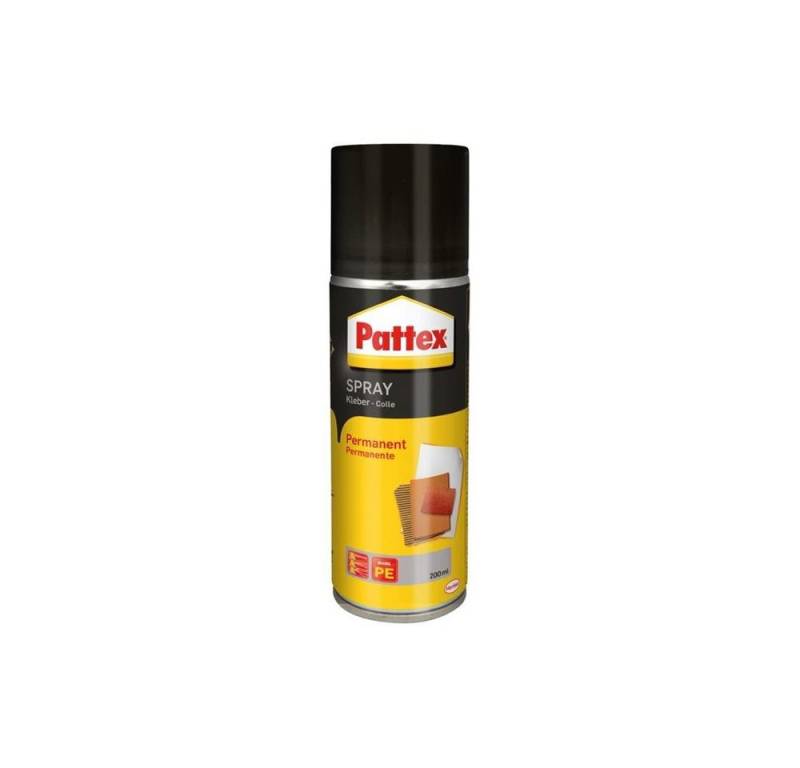 Pattex Klebstoff Power Spray, (Spraydose, 1-tlg), Permanent Sprühkleber, 200 ml, für dauerhafte Sofortklebekraft von Pattex