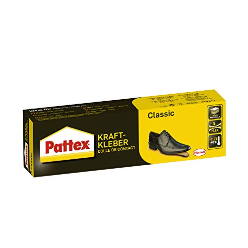 Pattex Kraftkleber Classic, extrem starker Kleber für höchste Festigkeit, Alleskleber für den universellen Einsatz, hochwärmefester Klebstoff, 1 x 125g von Pattex