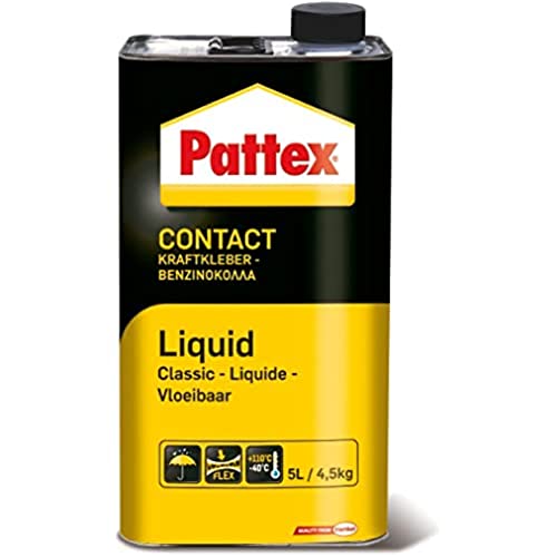 Pattex Kraftkleber Classic, extrem starker Kleber für höchste Festigkeit, Alleskleber für den universellen Einsatz, hochwärmefester Klebstoff, 1 x 4,5kg von Pattex