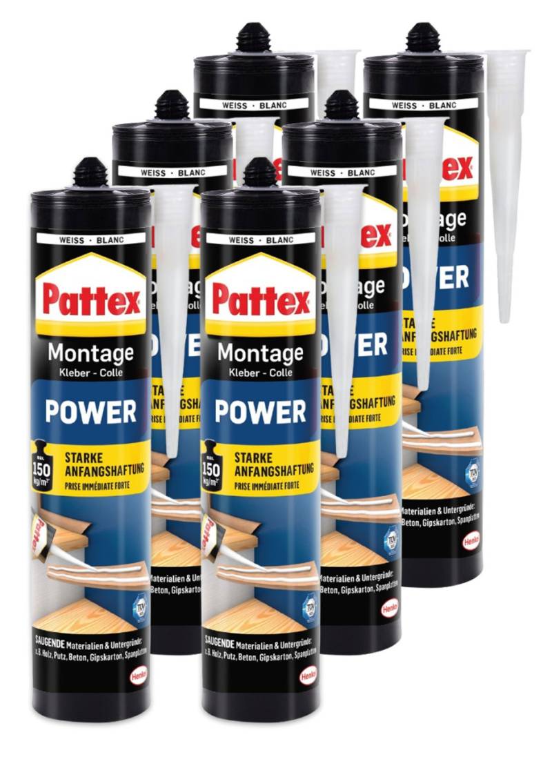 Pattex Montage Power 370 g - 6 Stück von Pattex