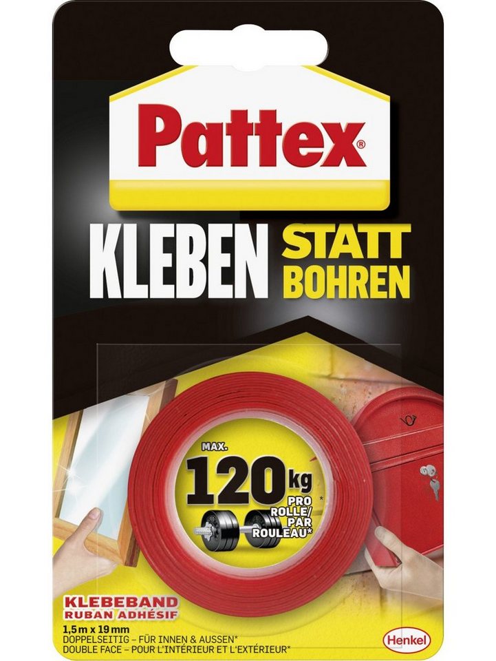 Pattex Montageband Pattex Kleben statt Bohren Klebeband superstark von Pattex