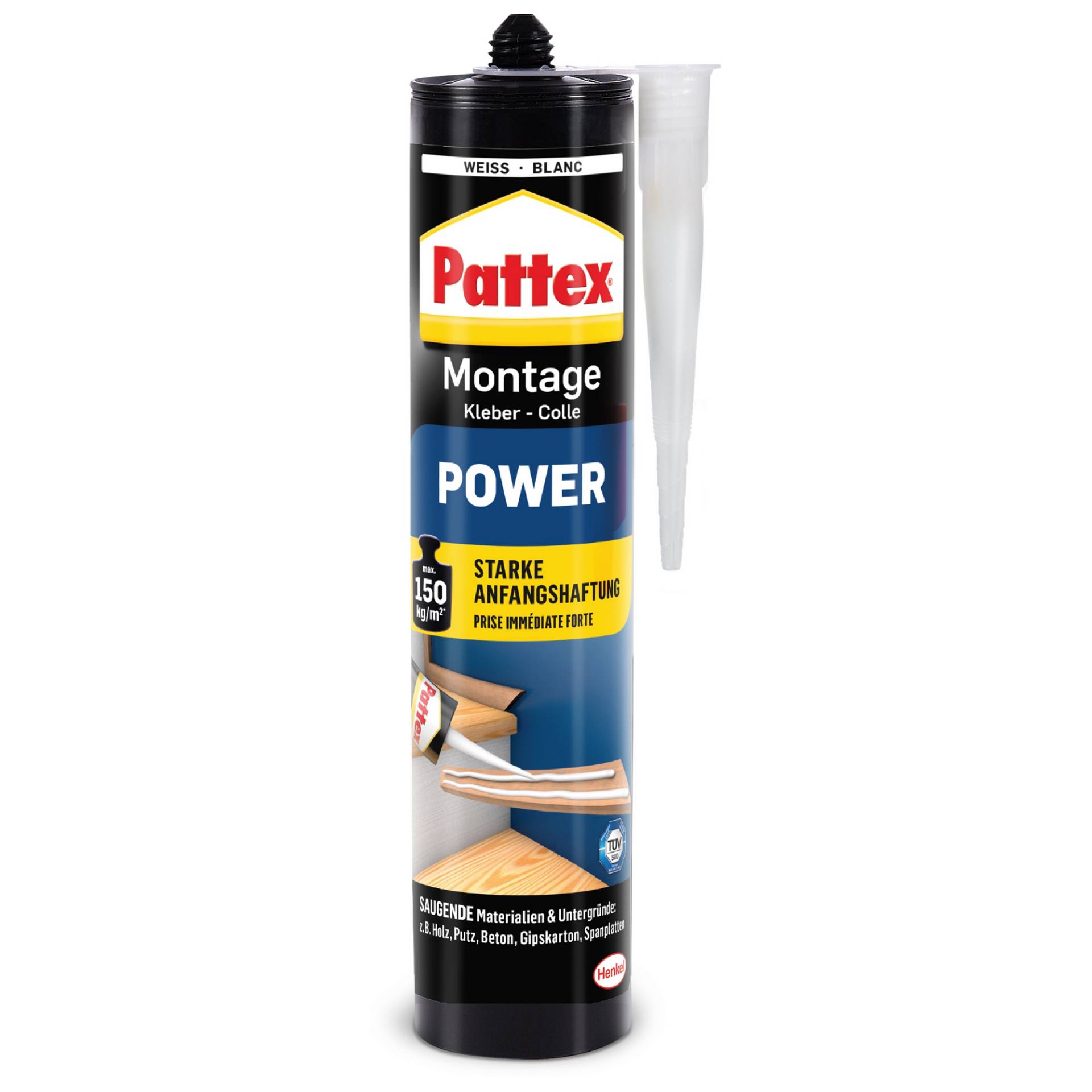 Pattex Montagekleber 'Power' weiß 370 g Pattex Montagekleber 'Power' weiß 370 g von Pattex