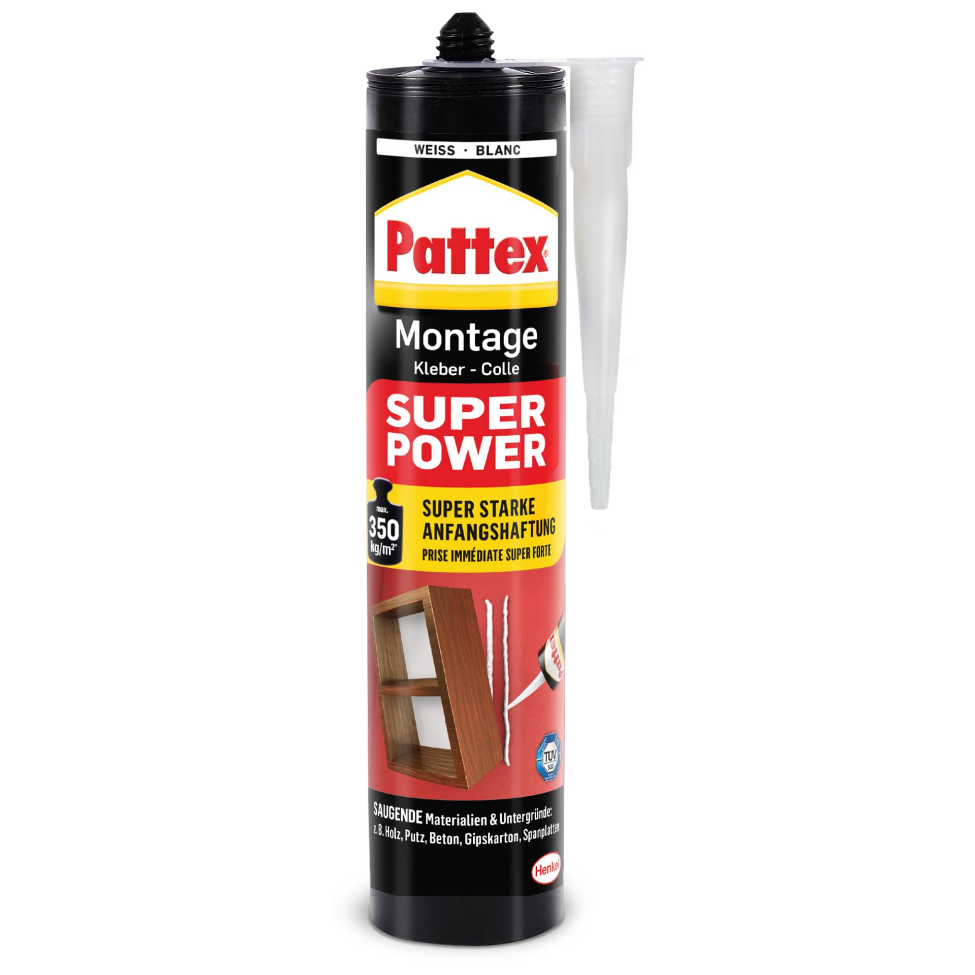 Pattex Montagekleber 'Super Power' weiß 370 g Pattex Montagekleber 'Super Power' weiß 370 g von Pattex