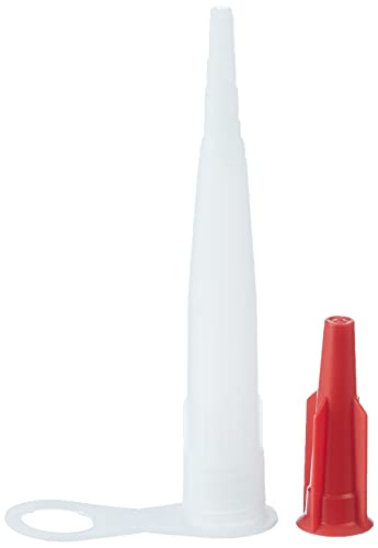 Pattex Kartuschenspitzen und Verschlusskappe, markierte Schnittstellen zur optimalen Einstellung für individuelle Fugenbreiten, wiederverschließbar, 5 Stück von Pattex