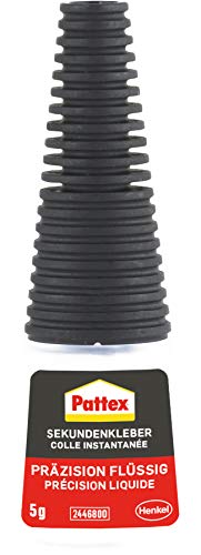 Pattex PSK5C-12 Sekundenkleber Präzision, Superkleber für punktgenaues Kleben ohne Nachtropfen, schnelltrocknender & spülmaschinenfester Flüssigkleber, 12 x 5g, transparent Pattex PSK5C-12 Sekundenkleber Präzision, Superkleber für punktgenaues Kleben ohne Nachtropfen, schnelltrocknender & spülmaschinenfester Flüssigkleber, 12 x 5g, transparent von Pattex