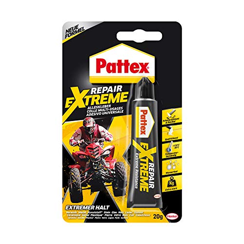 Pattex Repair Extreme, nicht-schrumpfender und flexibler Alleskleber, temperaturbeständiger Reparaturkleber, starker Kleber für innen und außen, 6er Pack (6x20g) von Pattex