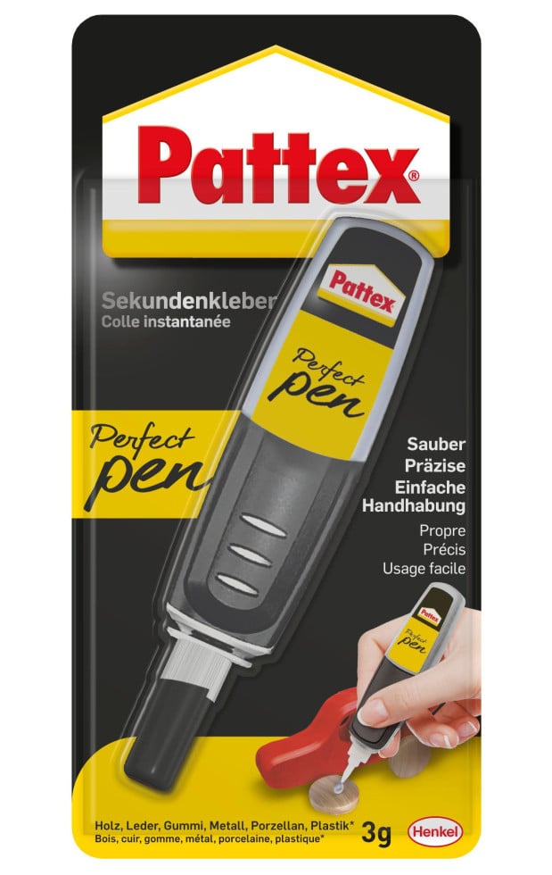Pattex Sekundenkleber Creative Pen transparent 3 g Tube von Pattex