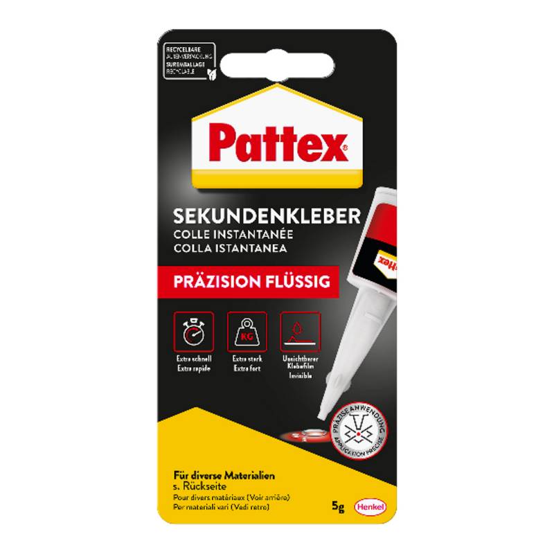 Pattex Sekundenkleber 'Präzision' transparent 5 g von Pattex