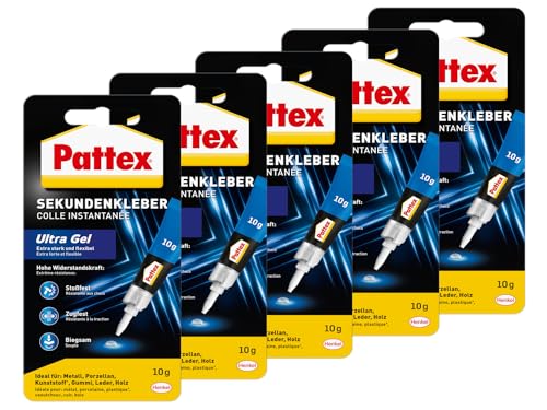 Pattex Sekundenkleber Ultra Gel (5er Pack (5x 10g)) von Pattex