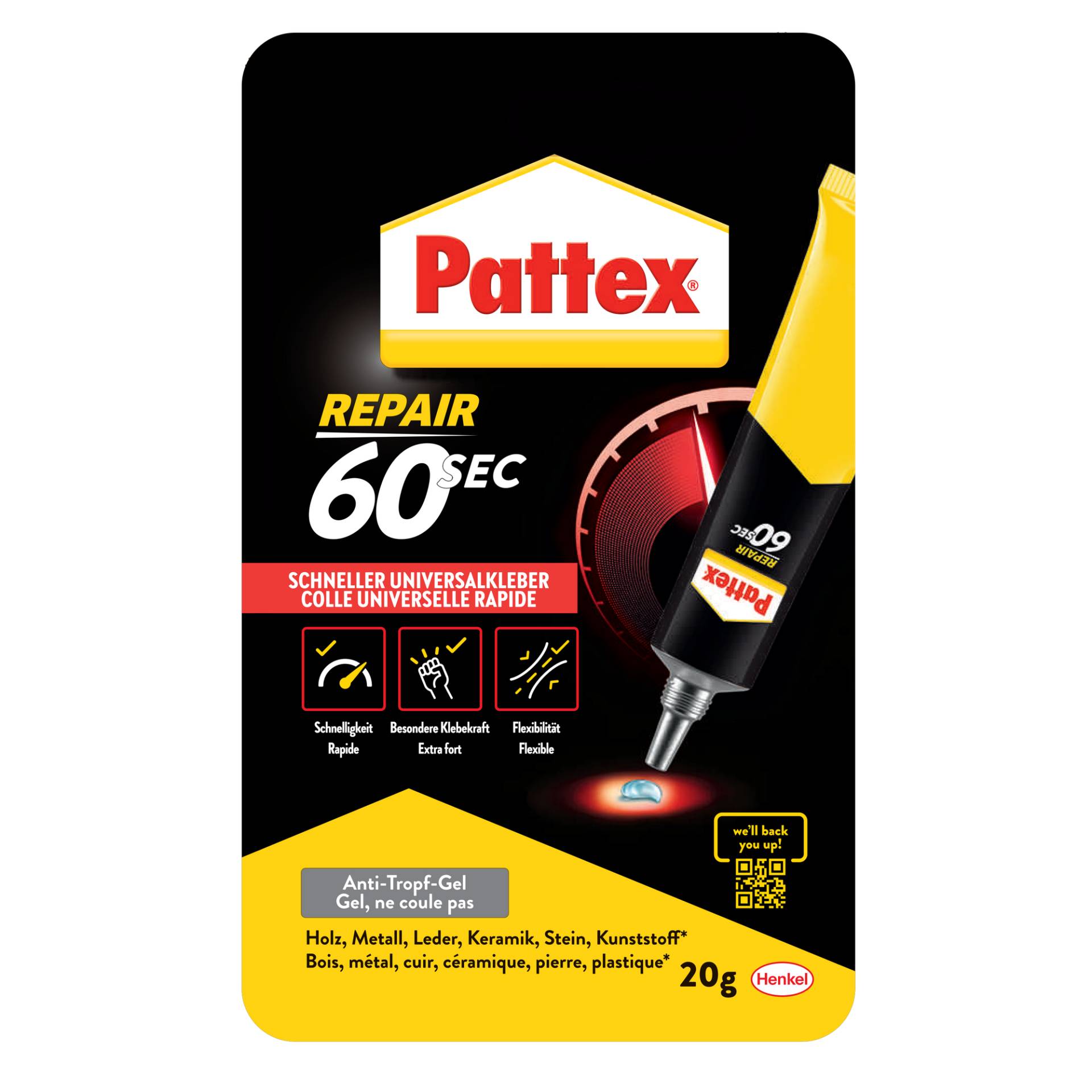 Pattex Universalkleber '60 sec.' transparent 20 g Pattex Universalkleber '60 sec.' transparent 20 g von Pattex