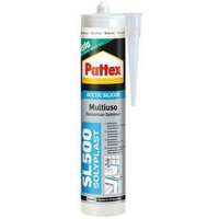 Pattex - Solyplast transparenter Mehrzweck-Essigsilikon-Dichtstoff 300 ml, . von Pattex